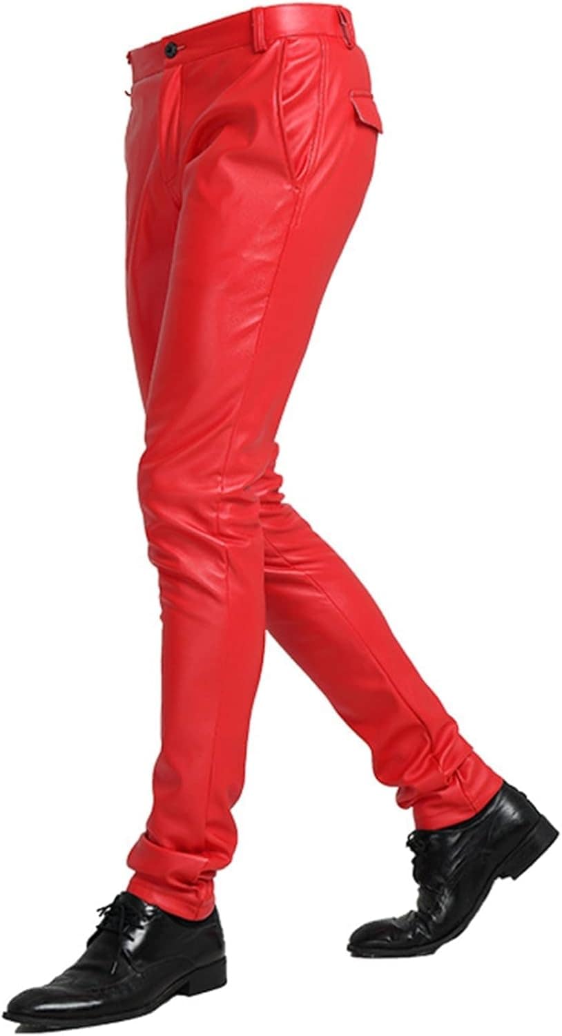 メンズ puレザーパンツ ロングパンツ スキニー 細身 スリム ライダースパンツ 紳士用 皮パンパンツ 大きいサイズ 厚手 かっこいい 個性 hip hop 秋用 ビター系 アメカジ ズボン 軽量 個