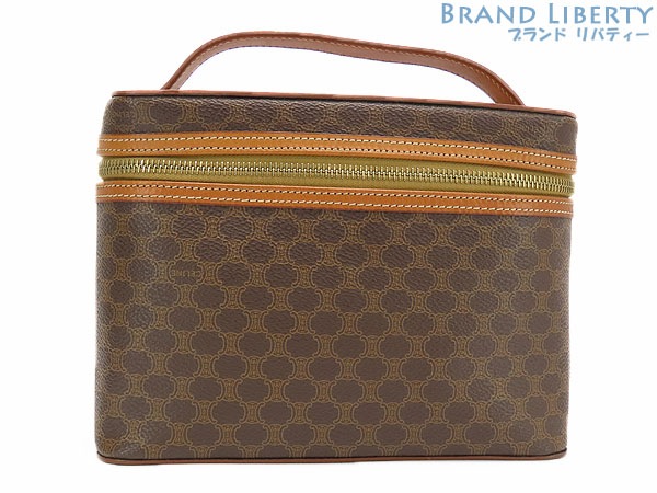 美品セリーヌヴィンテージマカダムバニティバッグハンドバッグアクセサリーポーチコスメポーチ化粧ポーチ小物入れ