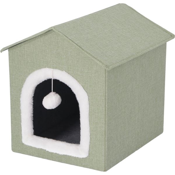 ペットハウス 三角屋根 SサイズGR グリーン