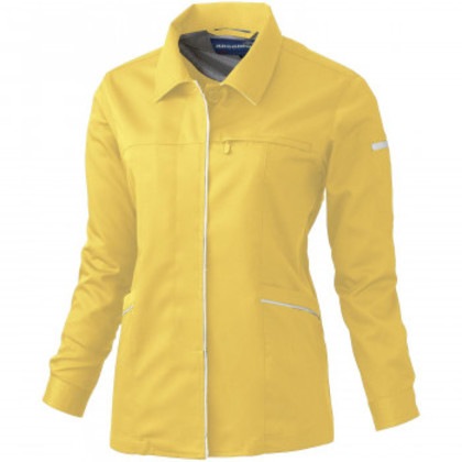 桑和 612 レディース長袖スモック 3Lサイズ マスタード(92) Absolute GEAR