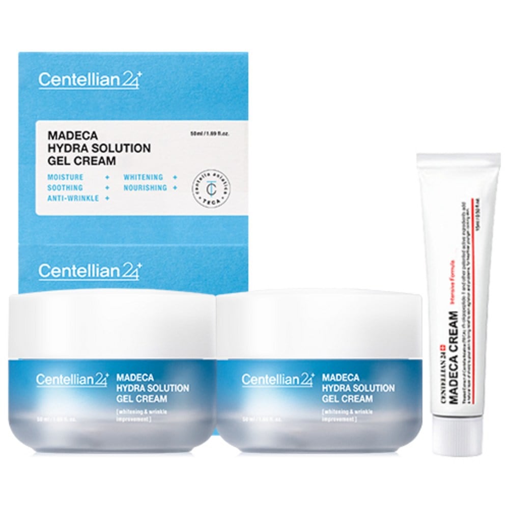 センテリアン24マデカハイドラソリューションジェルクリーム50ml x 2p +クリームインテンシブフォーミュラリペアクリーム15ml 1セット