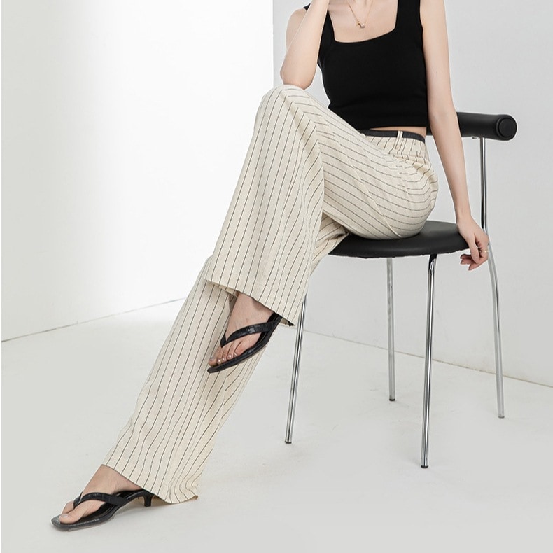 亜麻夏の薄い痩せている女性ンパンツ ワイドパンツ 大きいサイズ モッピングパンツ