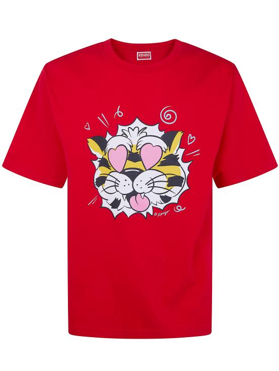 KENZO Men Tops FG55TS4034SG 22 LIGHT JERSEY CHERRY