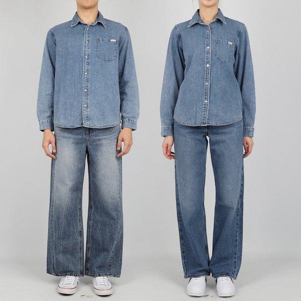 男女共用ベーシックデニムシャツ MP6D6262