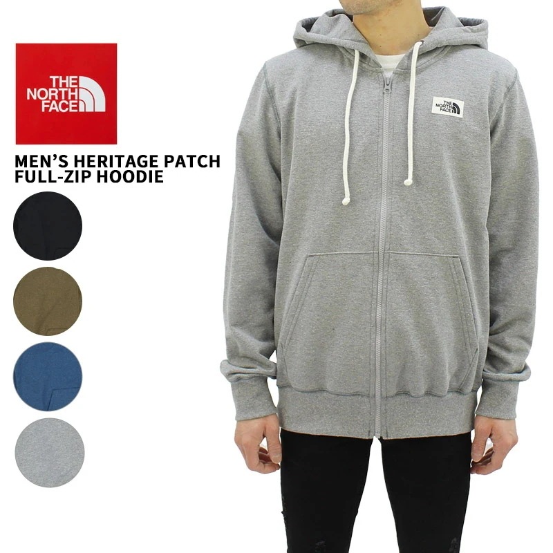 ザ・ノース フェイス THE NORTH FACE Men’s Heritage Patch Full-Zip Hoodie フルジップパーカー スウェット 男性 メンズ nf0a7uxl