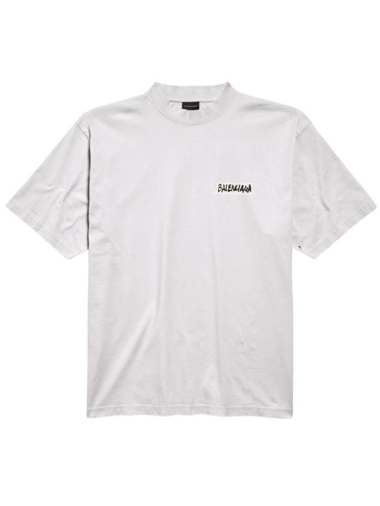 BALENCIAGA Men T-Shirts 764235 TTVL69012 White