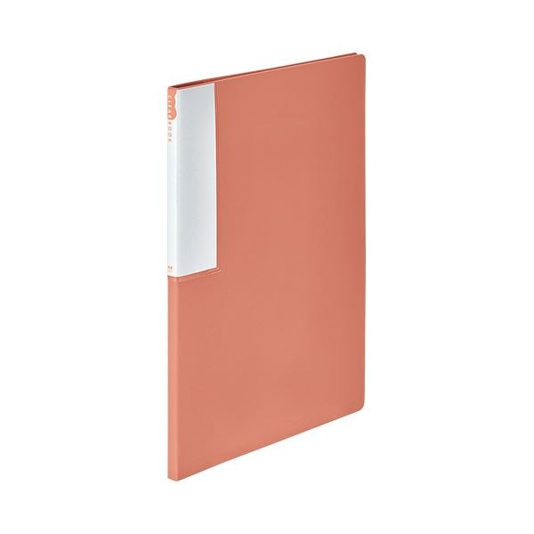 （まとめ） TANOSEEクリヤーブック（リサイクルPP） A4タテ 12ポケット 背幅10mm レッド 1セット（10冊） [x3セット]