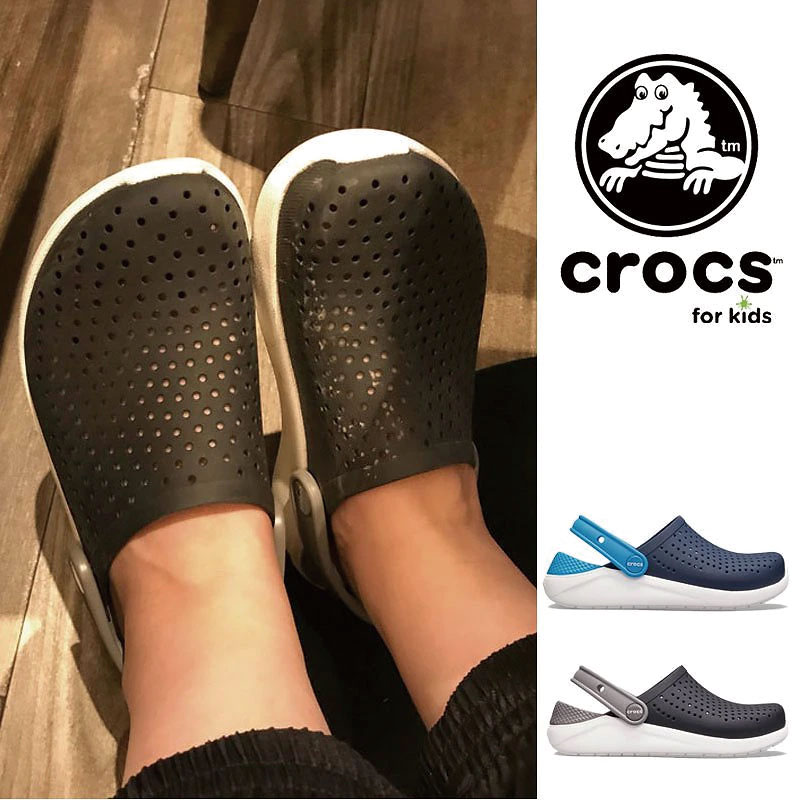 [CROCS] 205964 LiteRide Clogs KIDS クロックス キッズ 夏 靴 サンダル ビーチサンダル 女の子 男の子 韓国ファッション