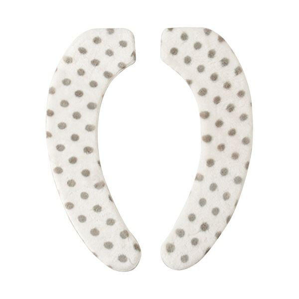 （まとめ） 小久保工業所Petapon ふっくら便座シート ボアタイプ ドットモノトーン ホワイト KSN-038 1パック [x5セット]