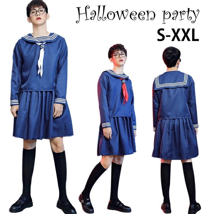 短纳期ハロウィン コスプレ セーラー服 制服 男ウケ コスプレ衣装 スカート セクシー 仮装 コスチューム 衣装 学生服コスチューム 男性仮装 こすぷれ コス レディース 長袖 可愛いコスプレ　ハロ