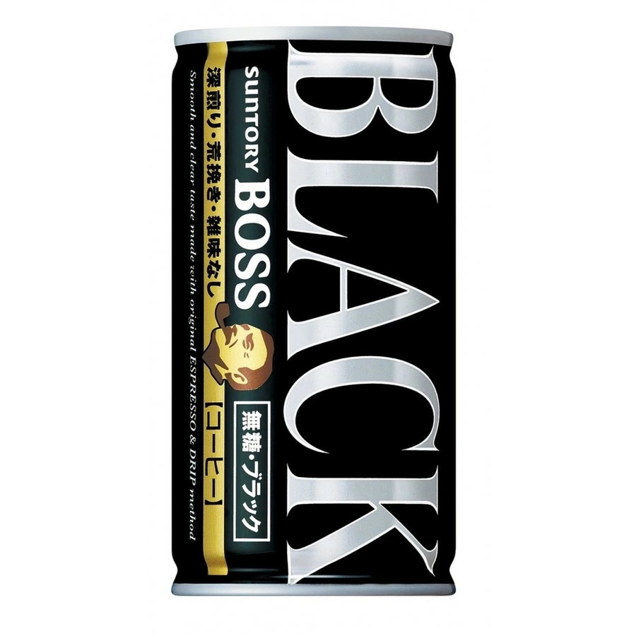 【送料無料】サントリー BOSSボス 無糖ブラック 185ml2ケース