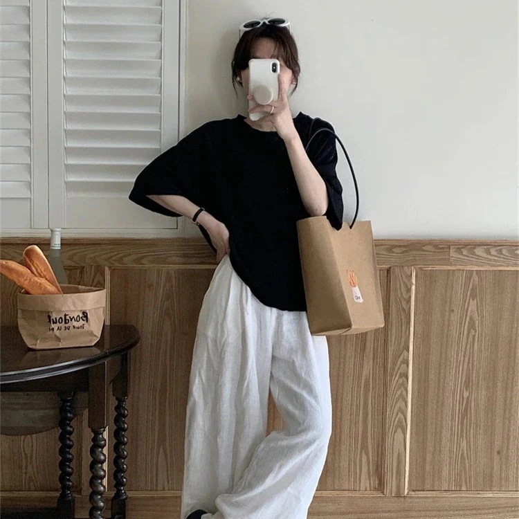 【20点セット】【急速出荷】2枚購入で200円引き Tシャツ プルオーバー凹凸生地 シースルーレディース半袖トップス韓国ファッション Tシャツ カットソー