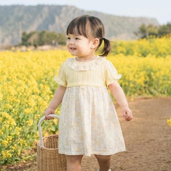 TC01 夏 ルカアブラナ半袖ワンピース(YELLOW)_ 01T32405487 (E49536487)