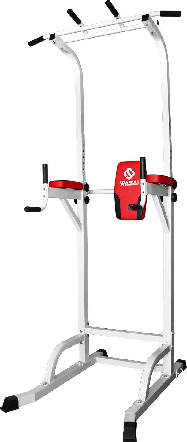 WASAI(ワサイ) ぶら下がり健康器 懸垂マシン 懸垂バー【高さ220CM/耐荷重150kg】(白/黑) マルチジム 懸垂 ぶらさがり 器具 筋肉トレーニング 背筋 腹筋 大胸筋