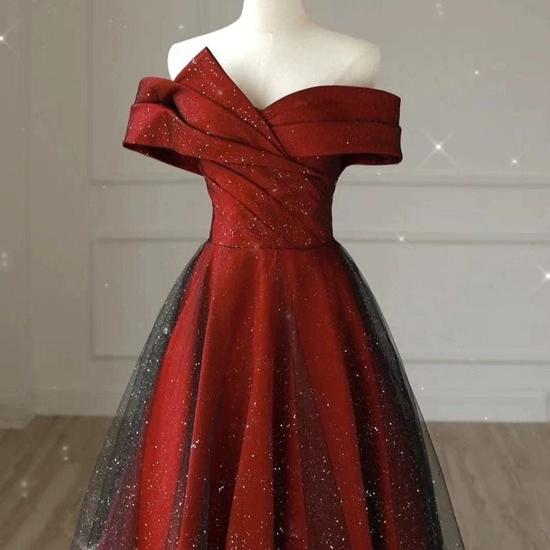 女性用ワンロングカジュアルウェディング女性用バーガンディ婚約イブニングエレガントで感