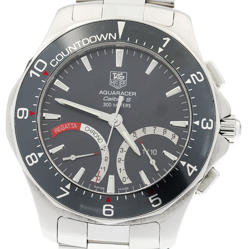 タグホイヤー TAG HEUER CAF7111 アクアレーサー レガッタ キャリバーS クォーツ メンズ _935548【中古】