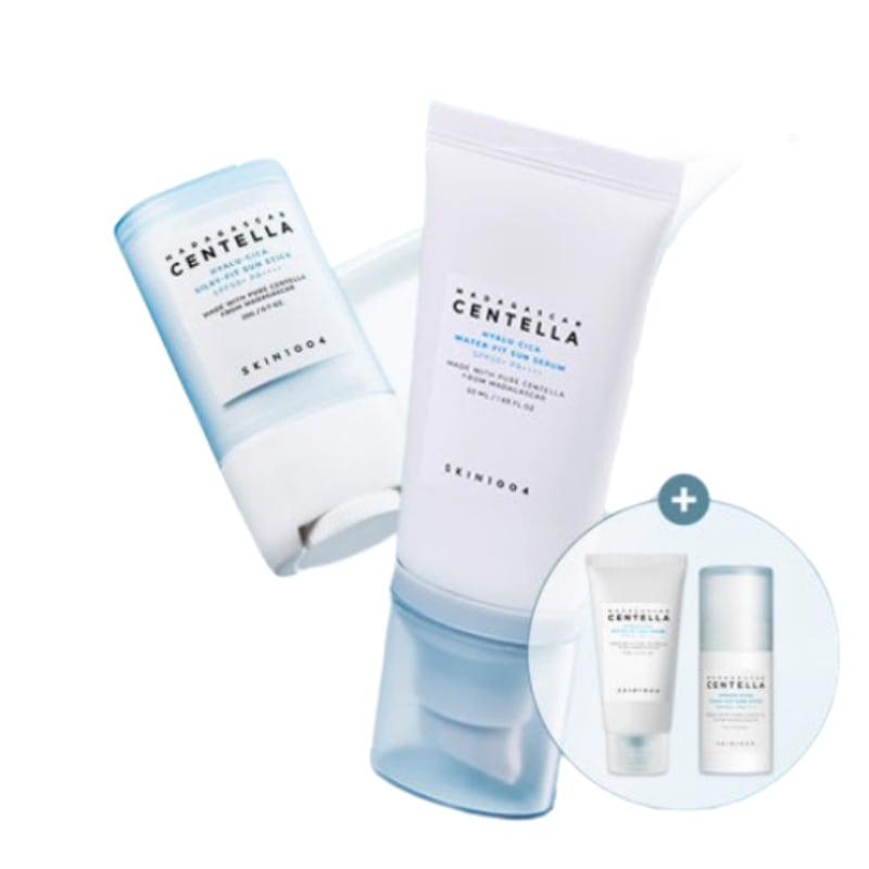 ヒアル-シカ ウォーターフィット サンセラム 50ml + シルキーフィット サンスティック 20g (Gift: サンセラム 15ml + サンスティック 7g)