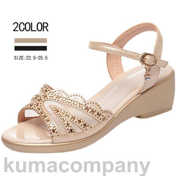 レディースハイヒールですファッションシューズサンダル レディース 歩きやすい スポサン くない カジュアル アウトドア おしゃれ ビーチa