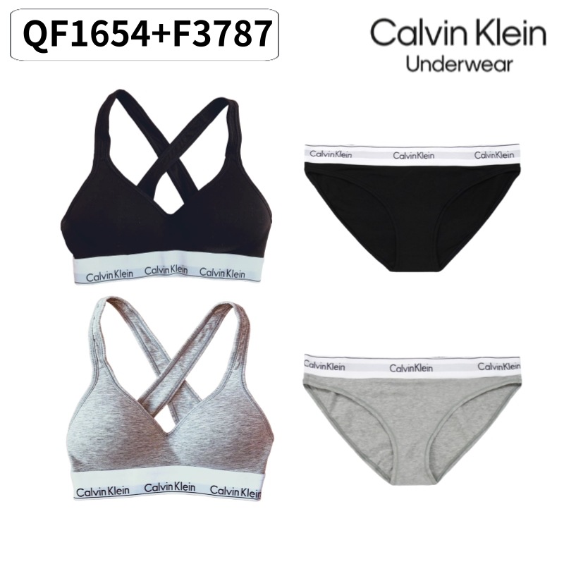 【Ck/韓国】ブラジャー ショーツ set / JENNIE VER. / QF1654, F3787 /綿の下着 / トレーニング / プロフィール写真