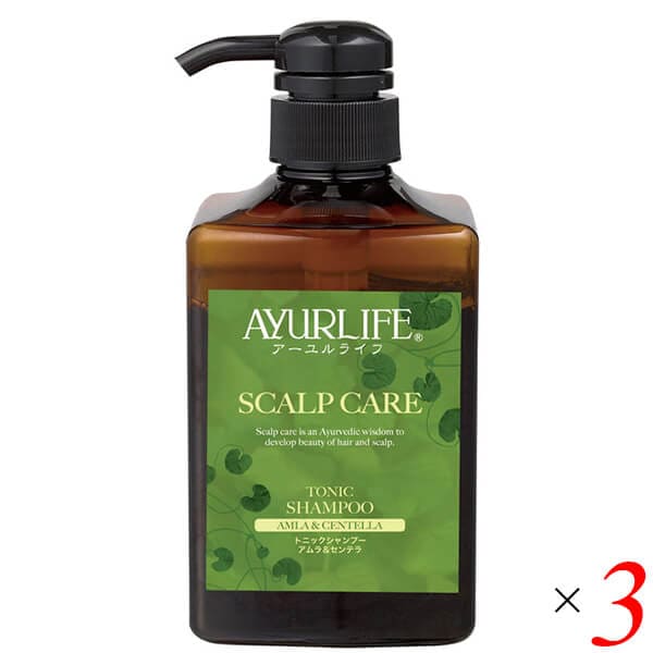 生活の木 スカルプケア トニックシャンプー アムラ＆センテラ 500mL 3本セット