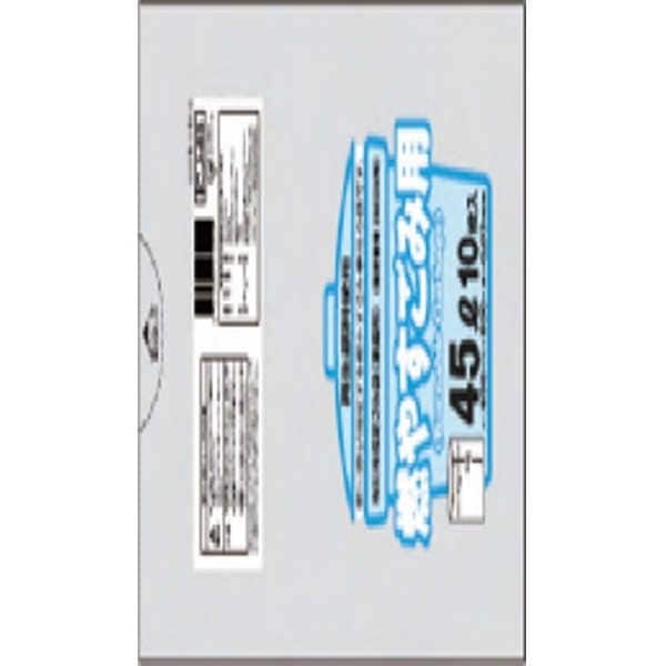 市川市 プラスチック45L10枚入半透明 ICJ86 [xまとめ買い（60袋x5ケース）合計300袋セット] 38-535