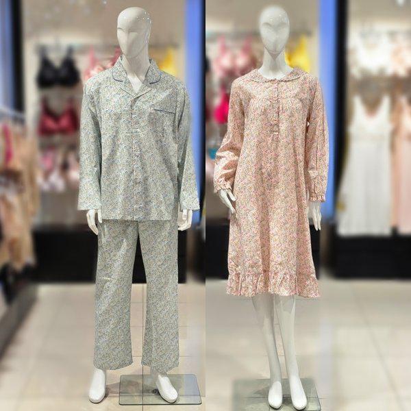 MOC ボタニカル捺染カップルパジャマセット(vgna201/vpaa201m)_s