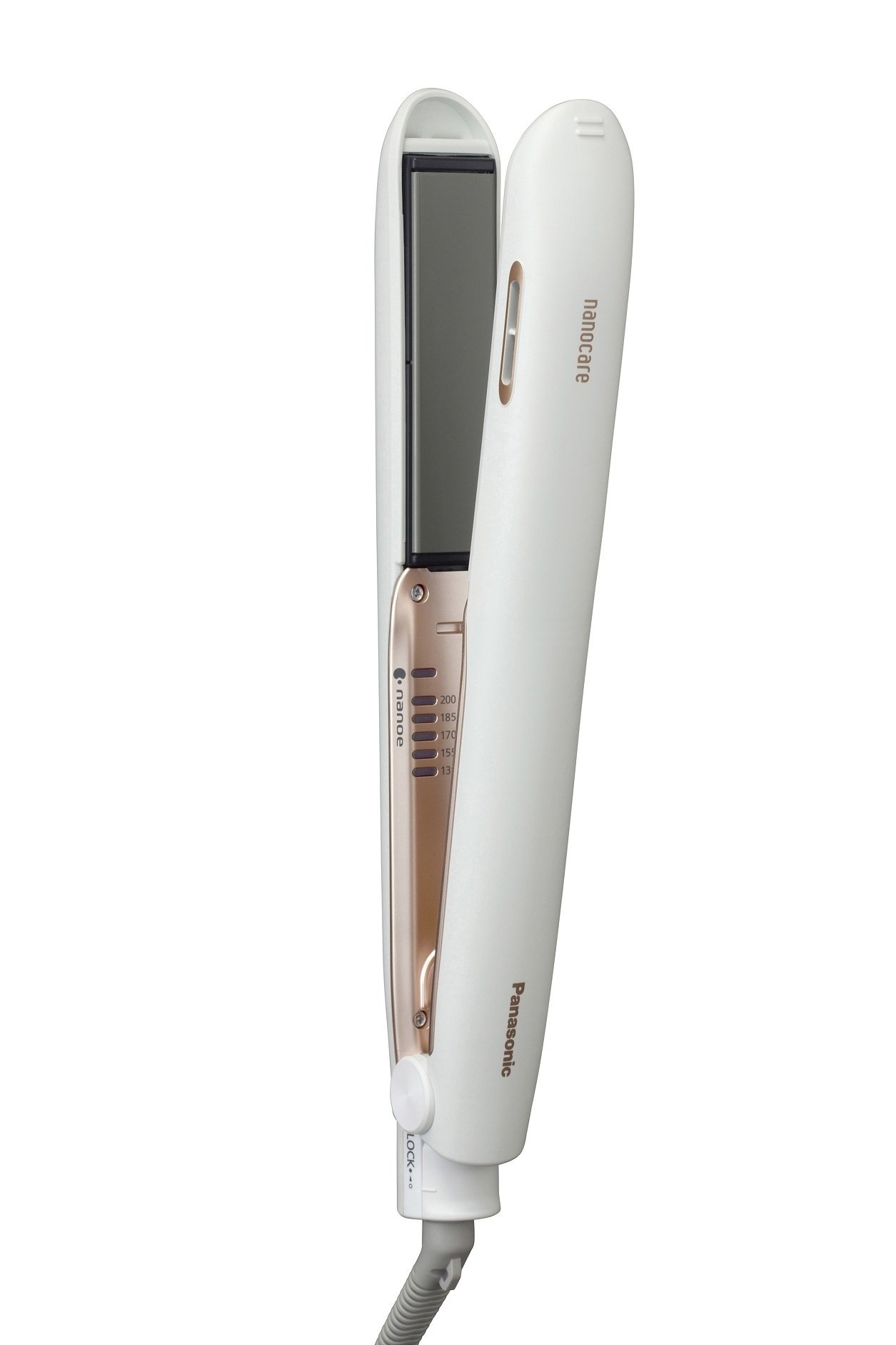 パナソニック ヘアアイロン ストレート用 海外対応 ナノケア 白 EH-HS99-W