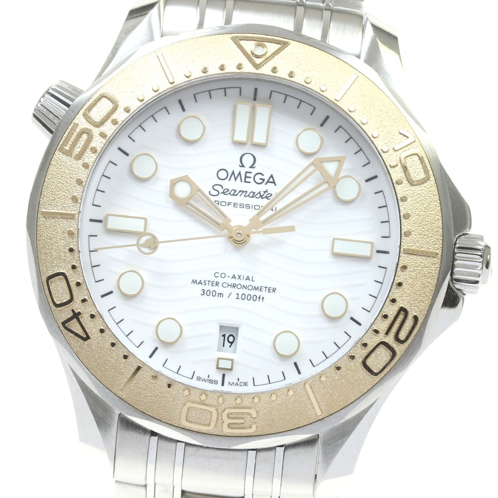 オメガ OMEGA 522.21.42.20.04.001 シーマスター ダイバー300M パリ2024 自動巻き メンズ 美品 箱・保証書付き_860160【中古】