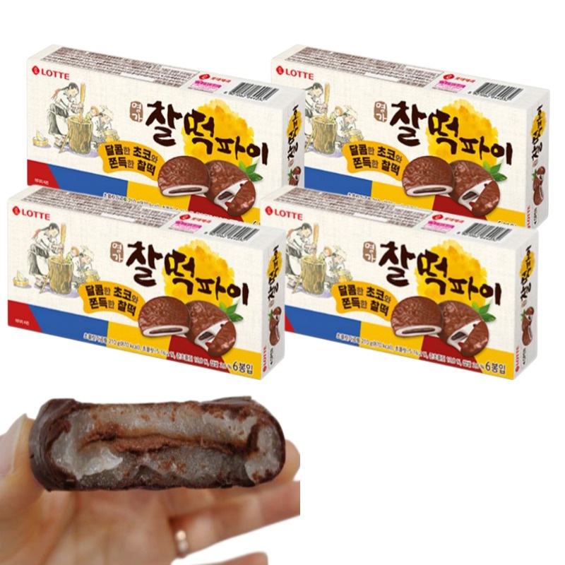 名家 餅チョコパイ 210g x 4 韓国お菓子/ 1箱あたり(6個入り)