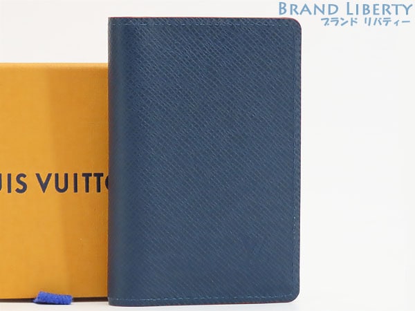新古品ルイヴィトンタイガオーガナイザー・ドゥ・ポッシュカードケースパスケース名刺入れブルーマリーヌネイビーM30535