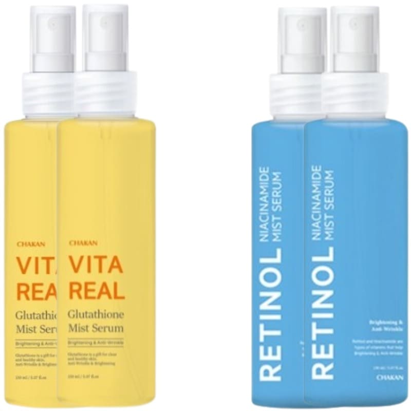 やさしいファクトリー やさしいファクトリー レチノール ナイアシンアミドミストセラム 150ml 2個 / ビタミングルタチオンミストセラム 150ml 2個 / 2種 1択