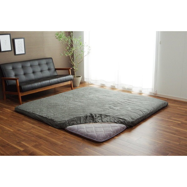 1161730136707 ラグカバー カバー 正方形 撥水 グレー 約193×193cm メーカー直送