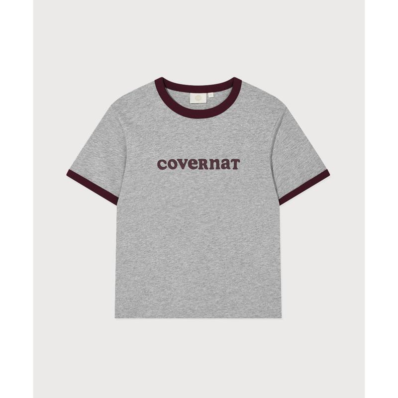 ウーマン クーパーロゴ リンガー Tシャツ メランジ グレー CO2602ST73 MG