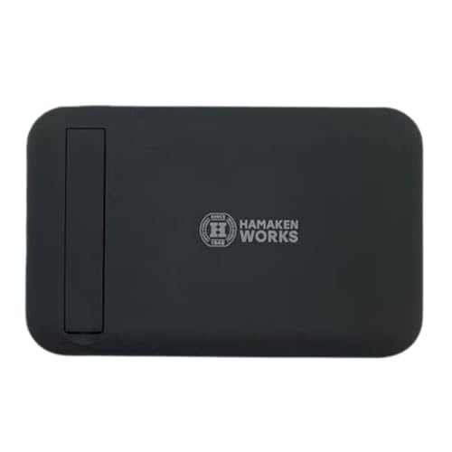 HAMAKEN WORKS(ハマケンワークス)モバイルバッテリー10000mAh スタンド付き15W Magsafe対応 小型 軽量 持ち運び便利 PD対応 Qi充電可能 急速充電 PSE認証済 i