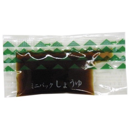 ミニパック醤油　波柄小　約3.0ml　750個×3箱【工場直送・代引き不可・時間指定不可・沖縄離島不可】