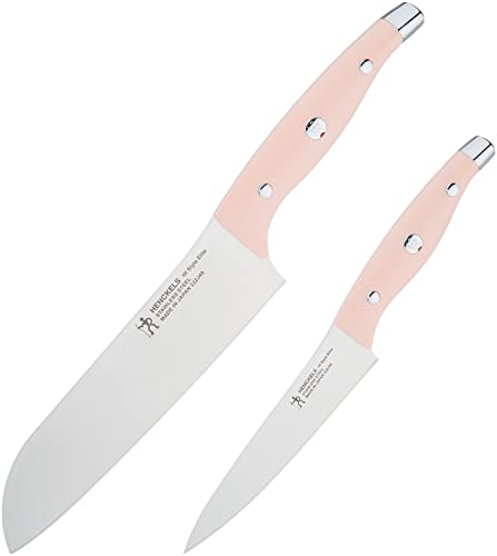 HENCKELS ヘンケルス 「 HIスタイルエリート スターターセット 三徳包丁/ペティナイフ ピーチ 日本製 」 ギフトセット 新築祝い ブライダル 岐阜県関市製 【日本正規販売品】 16887