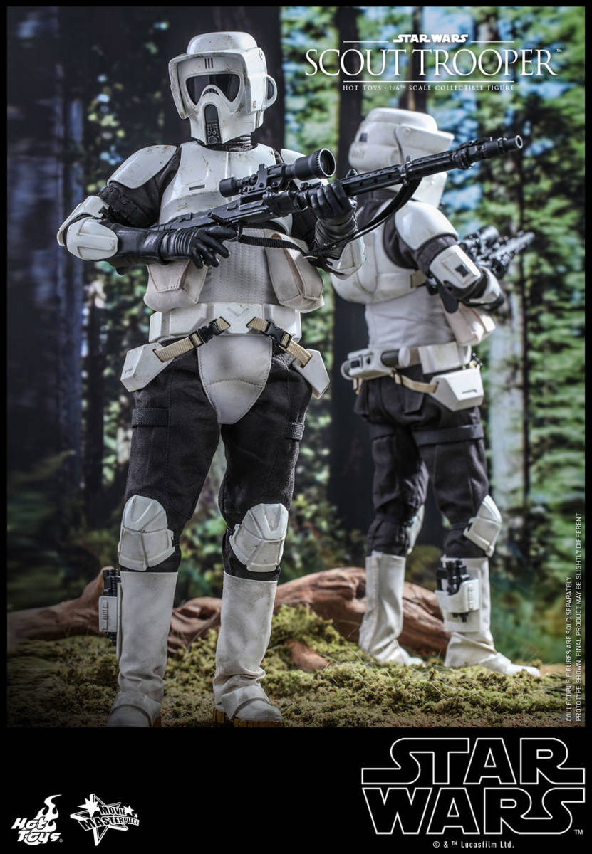 新品未開封HOTTOYS ホットトイズ 1/6 MMS611スカウトトルーパー フィギュア Episode VI Return Of The Jedi - Scout Trooper