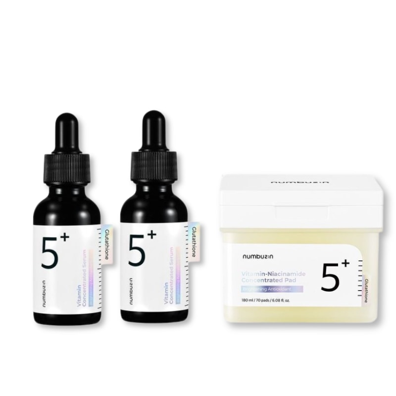 【正規品】 5番 グルタチオンC跡アンプル 30ml 2個 + 跡付きフィルムパッド 70枚 セット