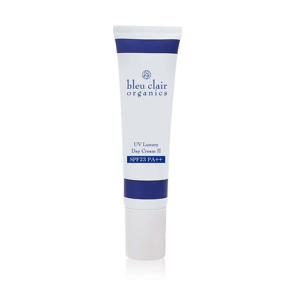 UVクリーム オーガニック UVラグジュアリーデイクリームSPF23/PA++ 35g 顔 手 スキンケア 無添加 化粧下地 ハンドクリーム 石鹸で落ちる 日焼け止 ブルークレール