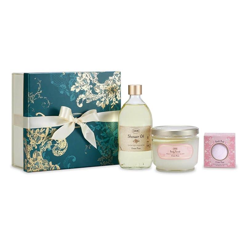 SABON(サボン) マジカルバスタイムキット グリーン・ローズ 500mL600g160g