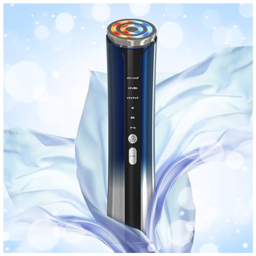 美顔器 RF美顔器 高周波美顔器 EMS微電流 4光LED搭載 温冷ケア 多機能 1台多役 6種類モード 3段階レベル クリア 毛穴汚れとり 肌引き締め 目元ケア 口元ケア 肌ケア USB充電式 男女
