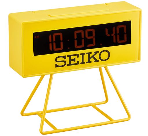 セイコークロック(SEIKO CLOCK) 目覚まし時計 置き時計 デジタル ミニタイマークロック 黄色 93×104×45MM SQ815Y