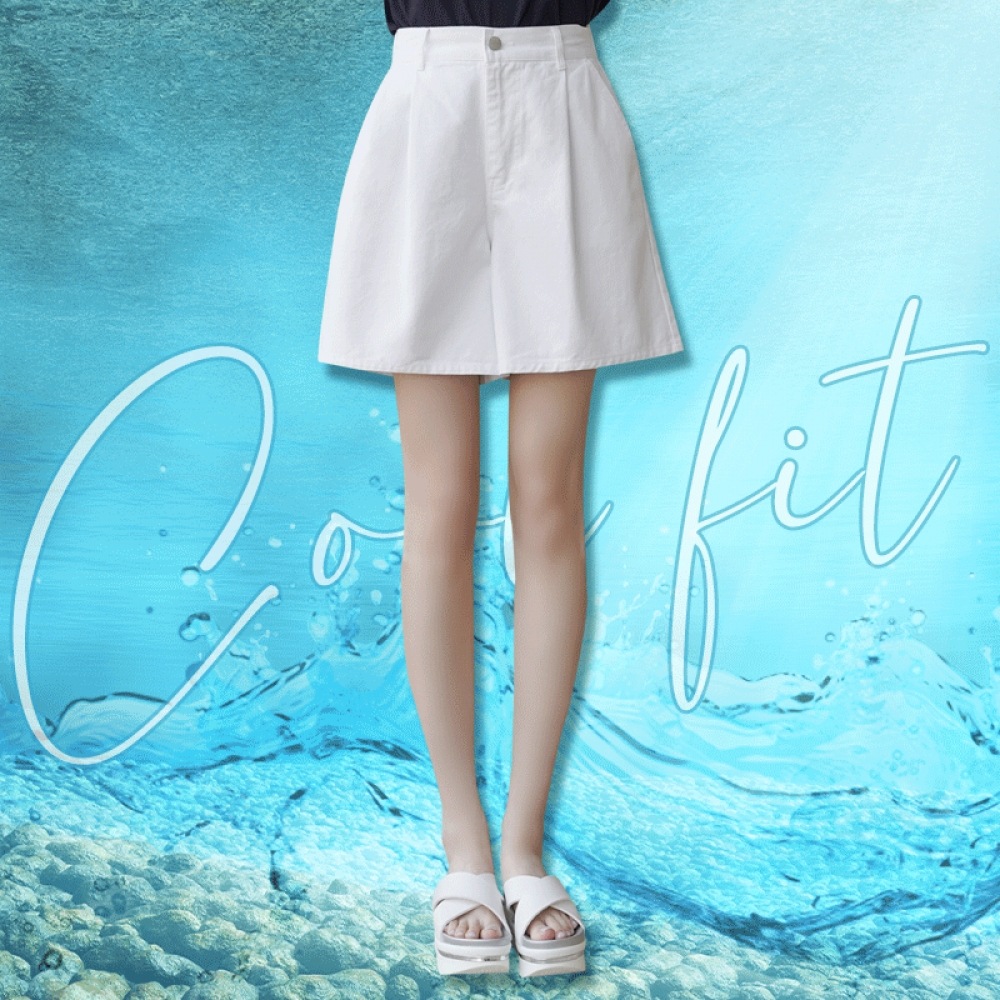 クリック＆ファニー フレッシュピンタックショートパンツ[S,M,Lサイズ]