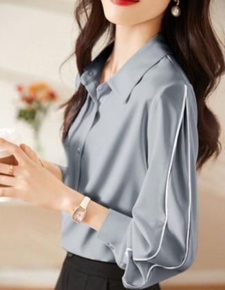 トップス デート モテアイテム シャツ ブラウス 長袖 シフォン 可愛い きれいめ 上品 おしゃれ かっこいい 可愛い ラブリー キュート ガーリー クール モード系 セクシー エレガント