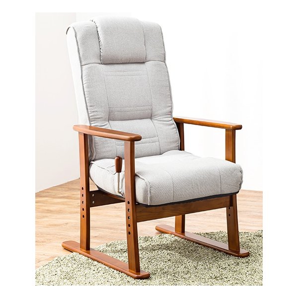 高座椅子 約 幅58×奥行70117×高さ10655.5 グレー LZ-4377GY 13,814円