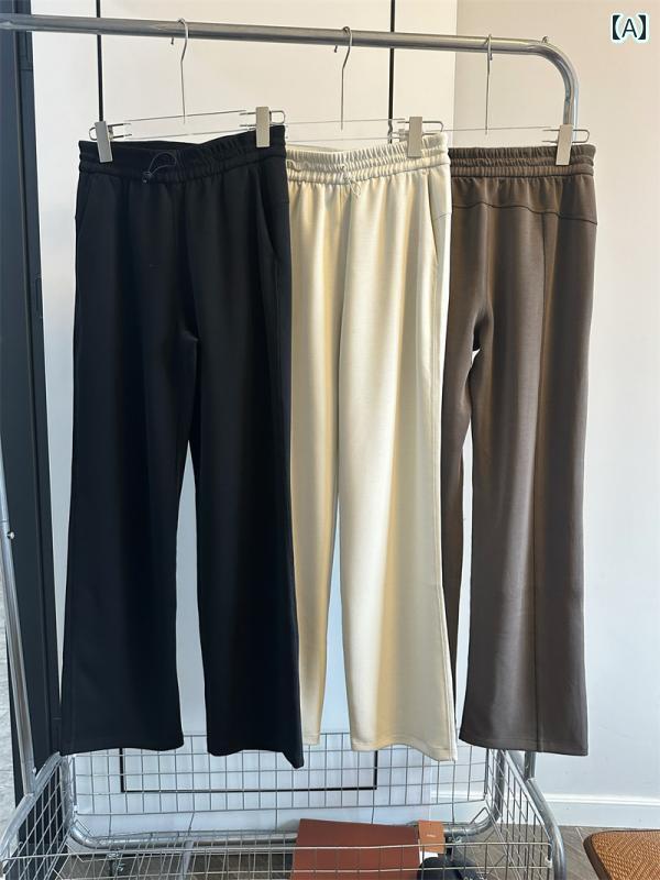 レディース　カジュアル　パンツ LU ソフト ストーム パンツ ハイウエスト スリムフィット スリミング スポーツ レジャー ヨガ ストレート ワイド レッグ 春夏