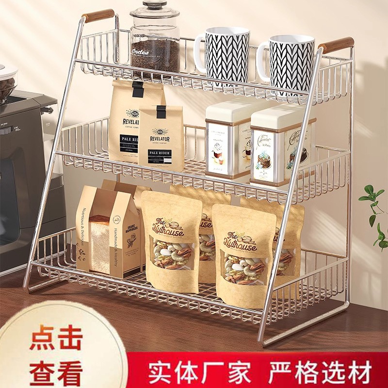 11 ダイニングテーブルレイヤード収納ラックキッチンダイニングテーブルストレージアーティファクトホームリビングルームシンプルなレイヤースナックストレージラック