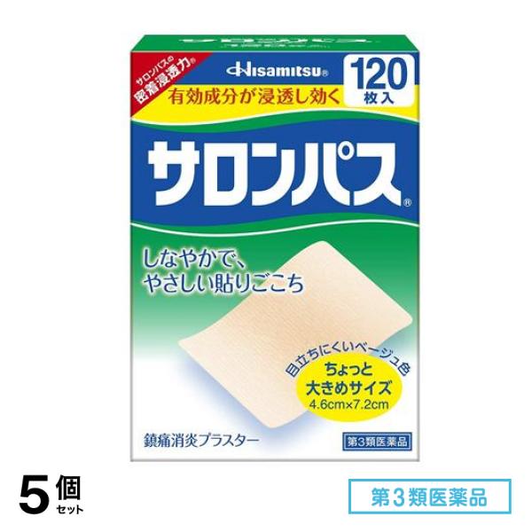 第３類医薬品 サロンパス 120枚入 5個セット