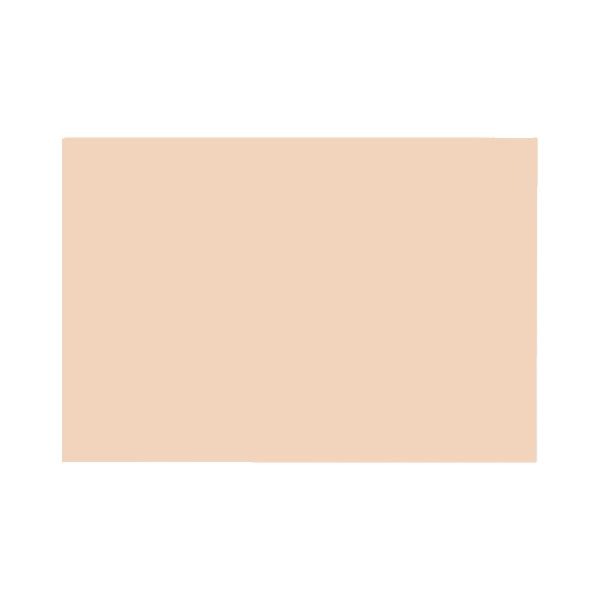 （まとめ）再生色画用紙 8ツ切 100枚 うすだいだい [x10セット]