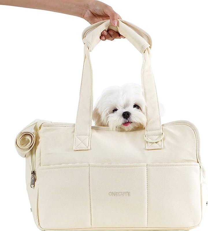 ペットキャリーバッグ 軽くてお出かけ 3kg以下のペット 犬バッグ 猫バッグ ウサギバッグ S(クリーム入り, S)
